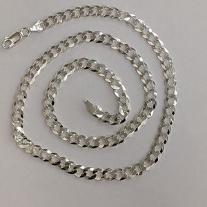 925 Sterling Silver Cuban chain 6mm 22 inches